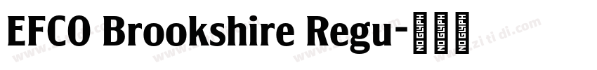EFCO Brookshire Regu字体转换
